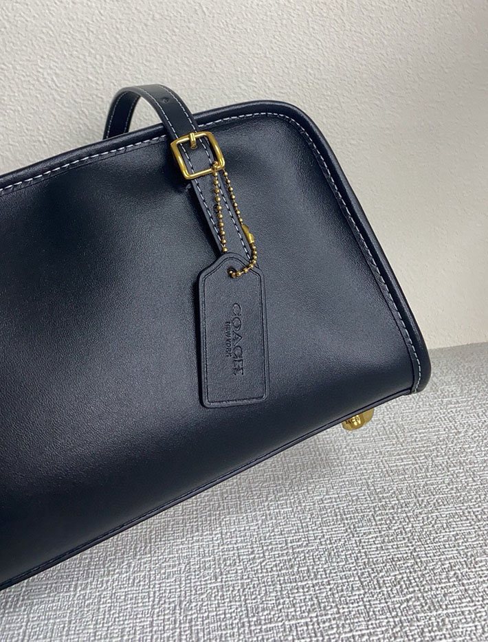 コーチ バッグ アウトレット COACH スウィング ジップ グラブタン・レザー ブラック CM565 B4/BK コーチ バッグ 黒 アウトレット - 画像 (6)