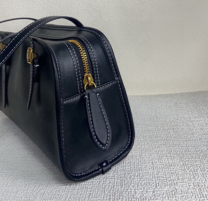 コーチ バッグ アウトレット COACH スウィング ジップ グラブタン・レザー ブラック CM565 B4/BK コーチ バッグ 黒 アウトレット - 画像 (5)