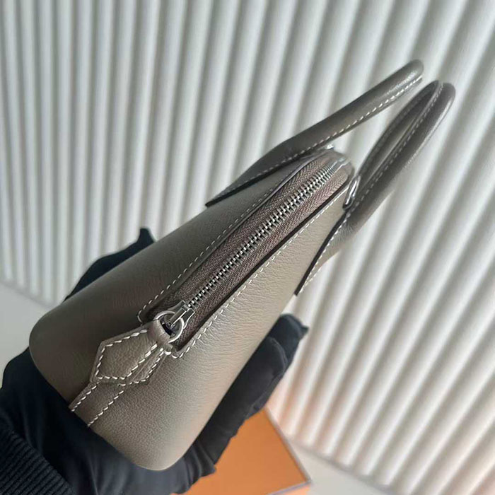 ボリード1923 ミニ HERMES ボリード1923 ミニ エトゥープ ヴォーエプソン シルバー金具 26210462 エルメス 新作バッグ - 画像 (8)