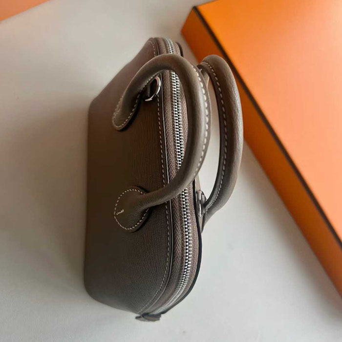 ボリード1923 ミニ HERMES ボリード1923 ミニ エトゥープ ヴォーエプソン シルバー金具 26210462 エルメス 新作バッグ - 画像 (7)