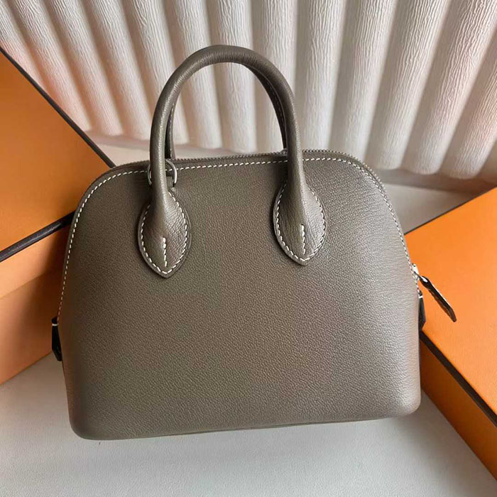 ボリード1923 ミニ HERMES ボリード1923 ミニ エトゥープ ヴォーエプソン シルバー金具 26210462 エルメス 新作バッグ - 画像 (6)