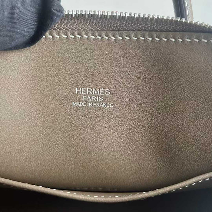ボリード1923 ミニ HERMES ボリード1923 ミニ エトゥープ ヴォーエプソン シルバー金具 26210462 エルメス 新作バッグ - 画像 (4)