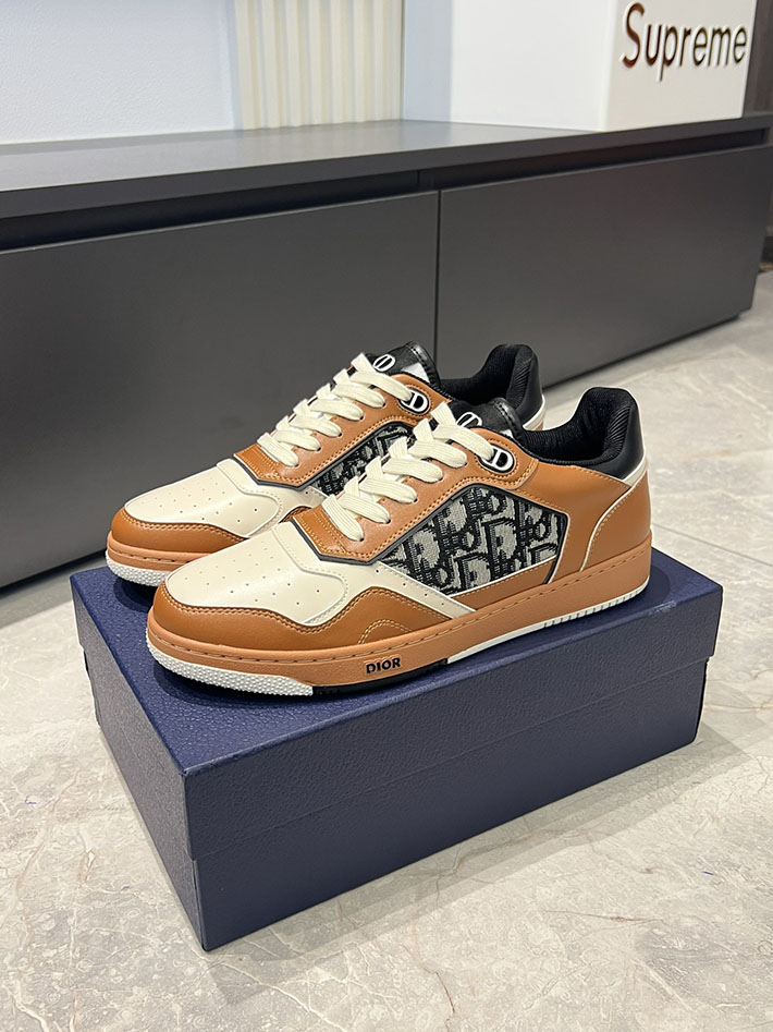 メンズ 最高級ディオールスーパーコピー DIOR B27 ロー トップ スニーカー オブリーク ジャカード 2629574 カジュアル スニーカー メンズ ブランド - 画像 (4)