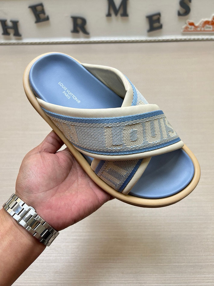 メンズ・レディース兼用 ルイヴィトン LV ブリス・ライン ミュール シューズ 靴 スライドサンダル 2629669 サンダル おしゃれ 高校生 - 画像 (2)
