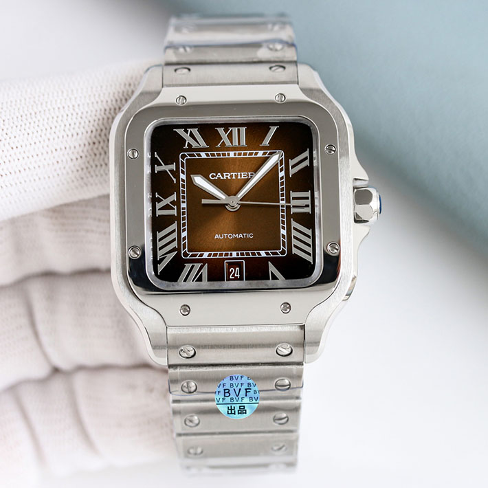 最高級カルティエスーパーコピー Cartier 39.8MM メンズ サントス ドゥ カルティエ ウォッチ WSSA0064 カルティエ 時計 修理 - 画像 (9)
