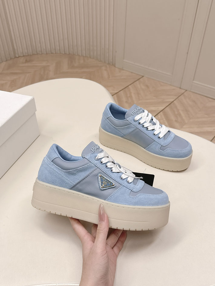 最高級プラダスーパーコピー PRADA ダウンタウン ボールド ナッパレザーxスエード スニーカー 2629782 プラダ スニーカー レディース 厚底 - 画像 (6)