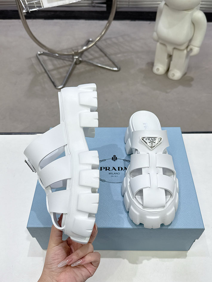 レディース 最高級プラダスーパーコピー PRADA モノリス ラバー サンダル 1X853M EVA ビーチサンダル 2629792 プラダ サンダル ヒール - 画像 (8)