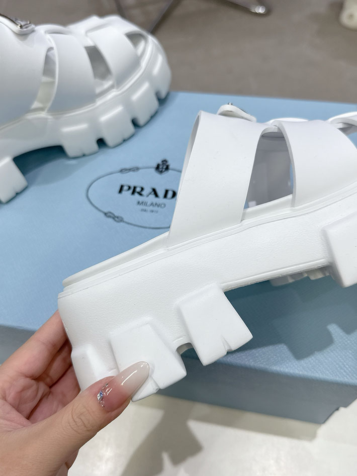 レディース 最高級プラダスーパーコピー PRADA モノリス ラバー サンダル 1X853M EVA ビーチサンダル 2629792 プラダ サンダル ヒール - 画像 (5)