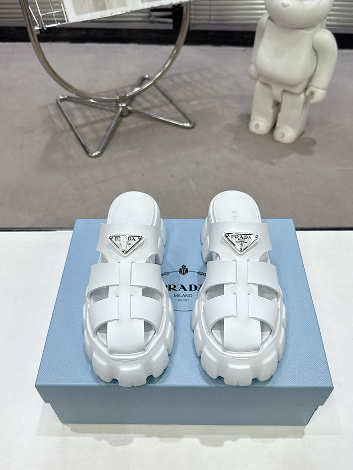 レディース 最高級プラダスーパーコピー PRADA モノリス ラバー サンダル 1X853M EVA ビーチサンダル 2629792 プラダ サンダル ヒール - 画像 (3)