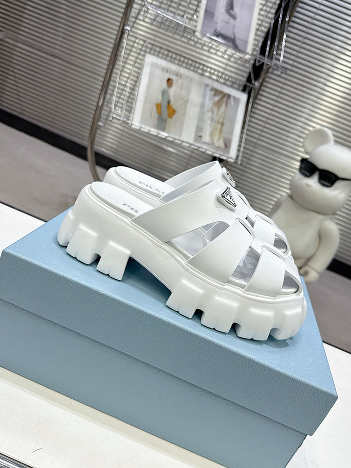 レディース 最高級プラダスーパーコピー PRADA モノリス ラバー サンダル 1X853M EVA ビーチサンダル 2629792 プラダ サンダル ヒール - 画像 (2)
