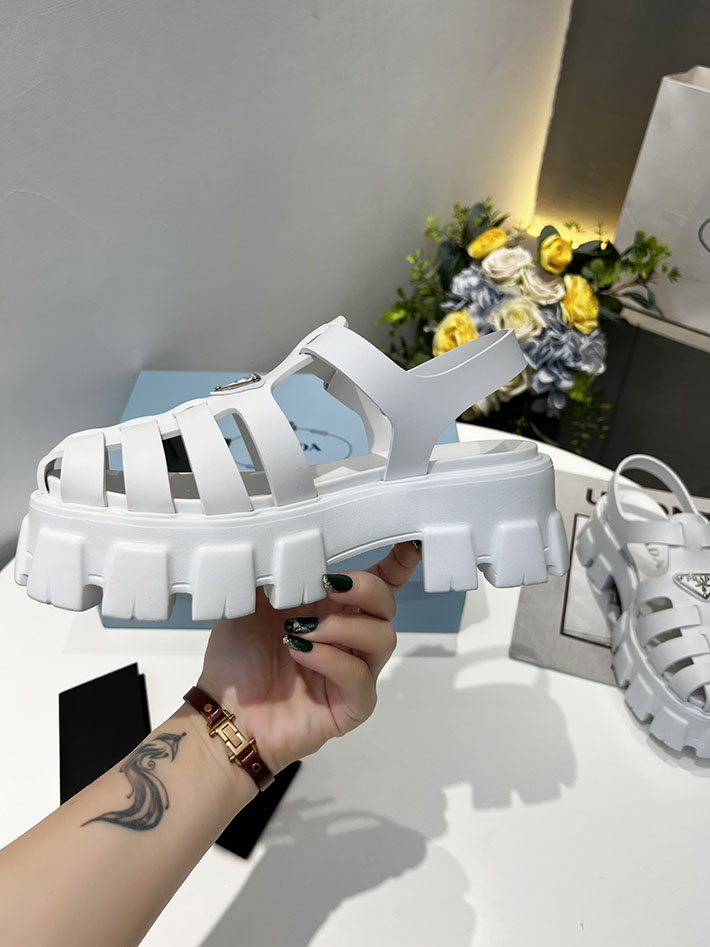 レディース 最高級プラダスーパーコピー PRADA モノリス ラバー サンダル 1X853M EVA ビーチサンダル 2629795 プラダ サンダル モノリス - 画像 (4)