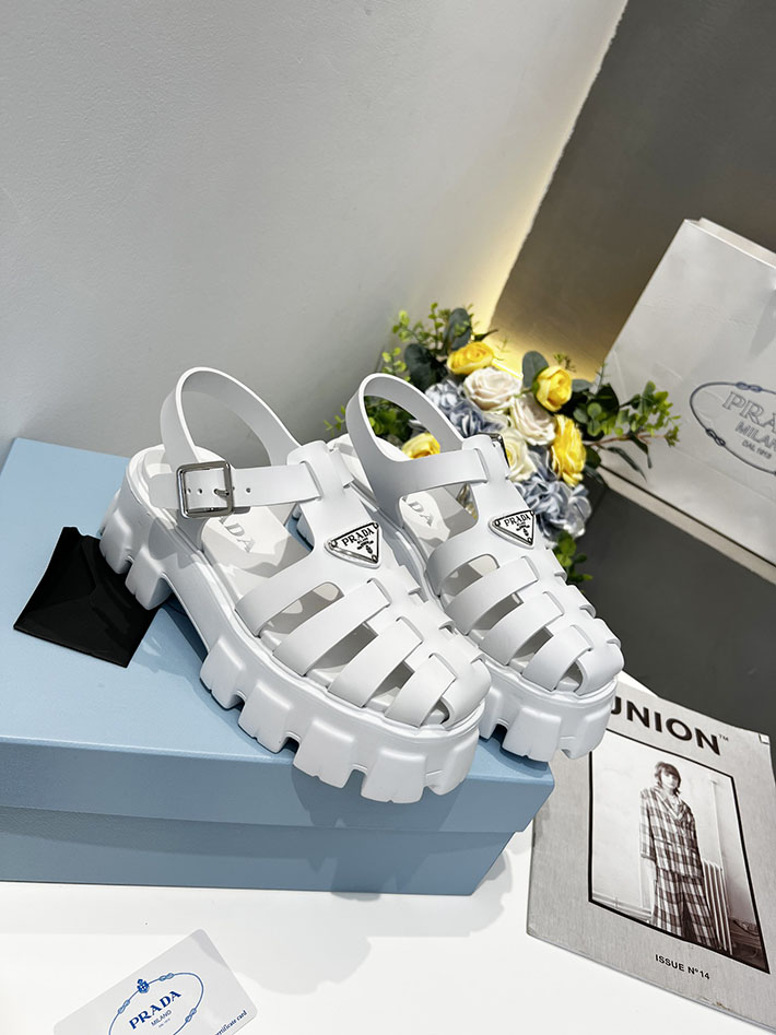 レディース 最高級プラダスーパーコピー PRADA モノリス ラバー サンダル 1X853M EVA ビーチサンダル 2629795 プラダ サンダル モノリス - 画像 (2)