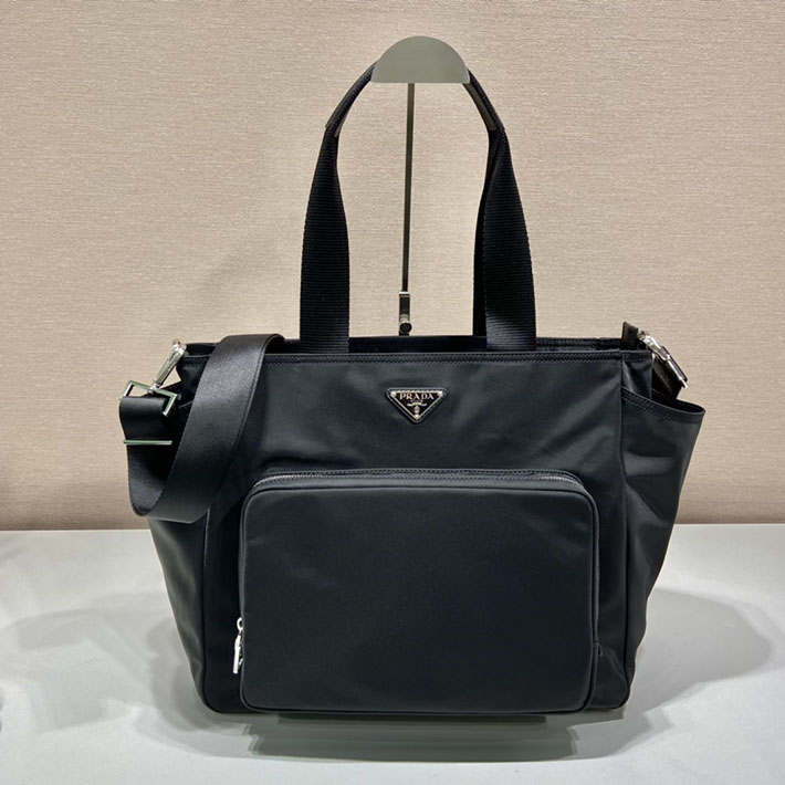 プラダ バッグ メンズ 新作 PRADA Re-Nylon ベビーバッグ ブラック 1BG102_RV44_F0002_V_OOO プラダ トートバッグ アウトレット - 画像 (9)
