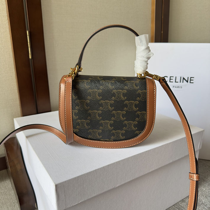 最高級セリーヌスーパーコピー CELINE ミニ ブザス クレア トリオンフキャンバス&カーフスキン 10K502EWU.04LU セリーヌ バッグ アウトレット - 画像 (7)
