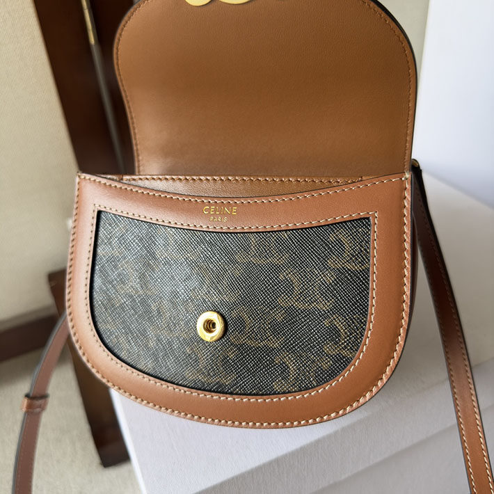 最高級セリーヌスーパーコピー CELINE ミニ ブザス クレア トリオンフキャンバス&カーフスキン 10K502EWU.04LU セリーヌ バッグ アウトレット - 画像 (4)