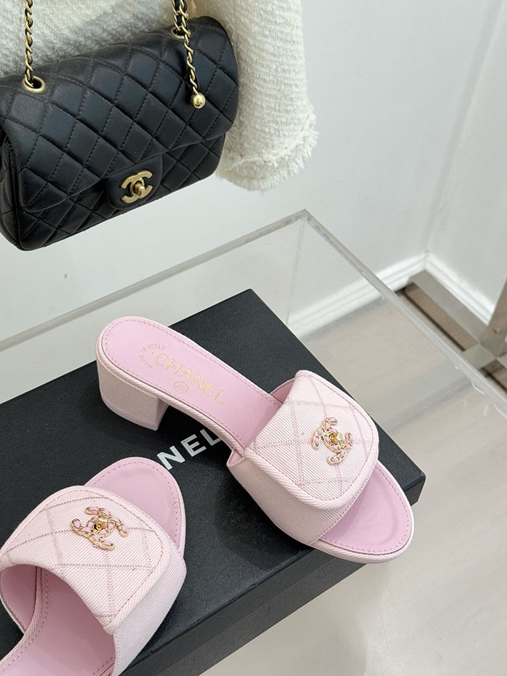 最高級シャネルスーパーコピー CHANEL ココマーク パールサンダル ミュール デニム ピンク 2631003 シャネル サンダル レディース - 画像 (6)