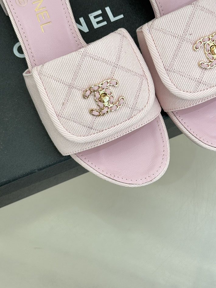 最高級シャネルスーパーコピー CHANEL ココマーク パールサンダル ミュール デニム ピンク 2631003 シャネル サンダル レディース - 画像 (4)
