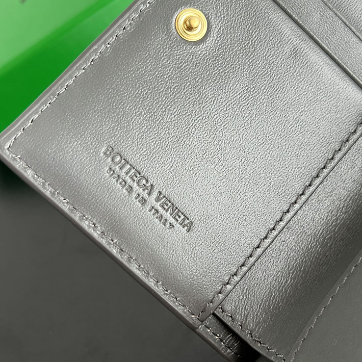 最高級ボッテガコピー Bottega Veneta ソルスティス スモール 二つ折りウォレット アゲートグレー 788055V4R411556 ボッテガ ヴェネタ 財布 アウトレット - 画像 (3)