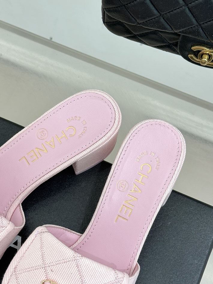 最高級シャネルスーパーコピー CHANEL ココマーク パールサンダル ミュール デニム ピンク 2631003 シャネル サンダル レディース - 画像 (3)
