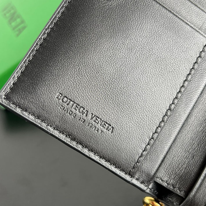 最高級ボッテガコピー Bottega Veneta ソルスティス ミディアム 二つ折りウォレット ブラック 806078V4R411019 ボッテガ 財布 メンズ - 画像 (3)