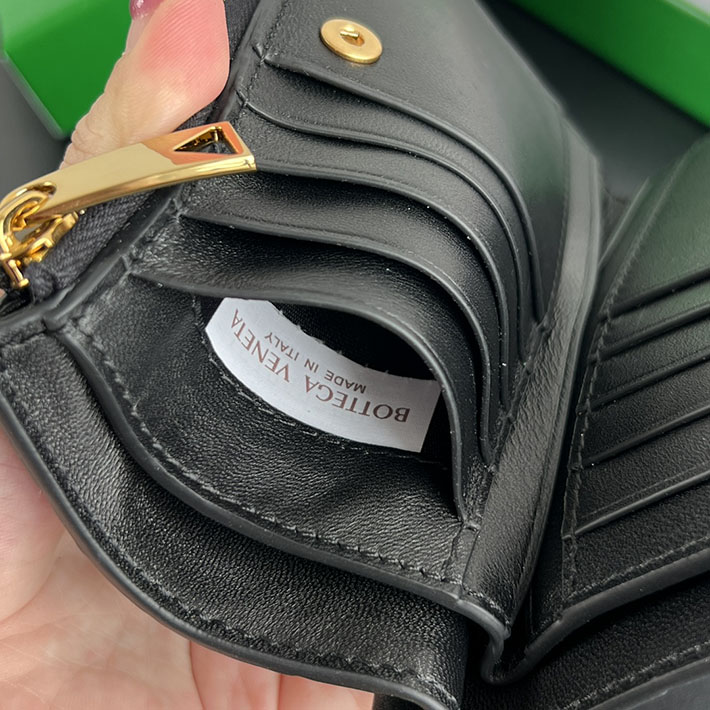 最高級ボッテガコピー Bottega Veneta ソルスティス ミディアム 二つ折りウォレット ブラック 806078V4R411019 ボッテガ 財布 メンズ - 画像 (2)