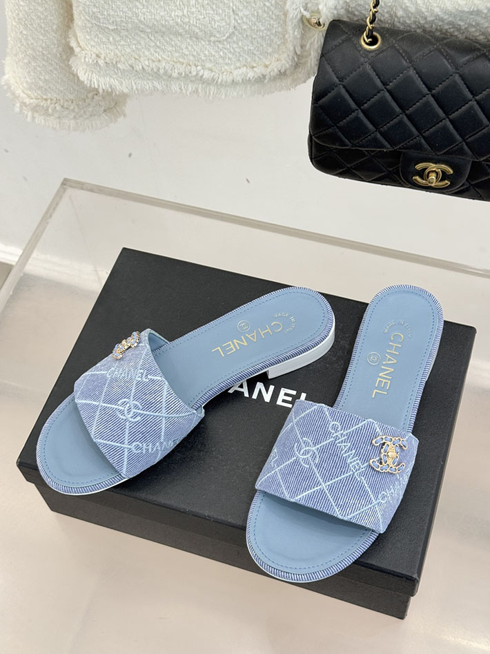 最高級シャネルスーパーコピー CHANEL CCロゴ 夏用 サンダル レディース おしゃれ ブルー 2631017 レディース シャネル サンダル - 画像 (9)