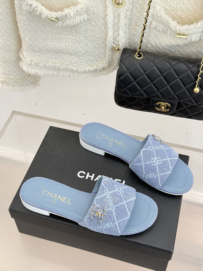 最高級シャネルスーパーコピー CHANEL CCロゴ 夏用 サンダル レディース おしゃれ ブルー 2631017 レディース シャネル サンダル - 画像 (8)