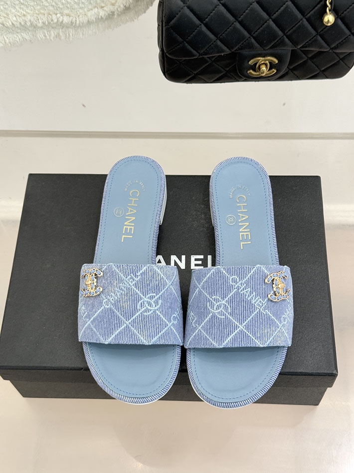 最高級シャネルスーパーコピー CHANEL CCロゴ 夏用 サンダル レディース おしゃれ ブルー 2631017 レディース シャネル サンダル - 画像 (7)