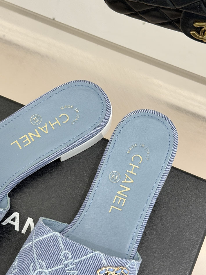 最高級シャネルスーパーコピー CHANEL CCロゴ 夏用 サンダル レディース おしゃれ ブルー 2631017 レディース シャネル サンダル - 画像 (3)