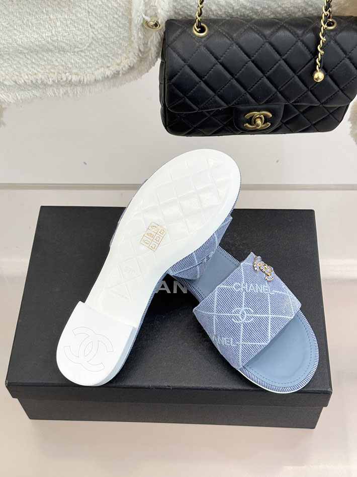 最高級シャネルスーパーコピー CHANEL CCロゴ 夏用 サンダル レディース おしゃれ ブルー 2631017 レディース シャネル サンダル - 画像 (2)