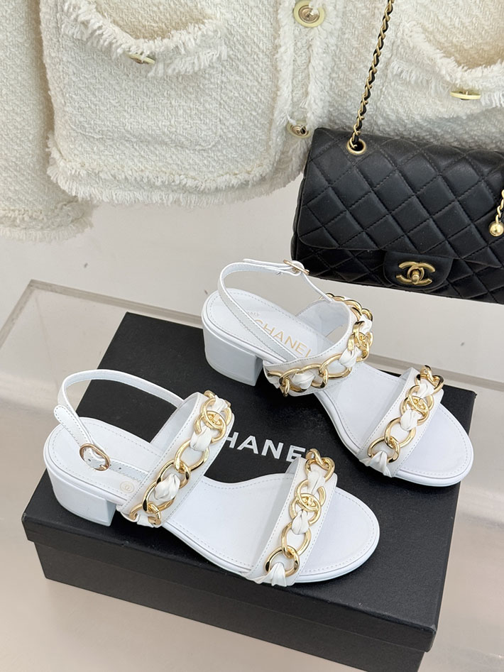 最高級シャネルスーパーコピー CHANEL チェーンモチーフ レディースサンダル 人気 ホワイト 2631029 シャネル 靴 白 - 画像 (9)