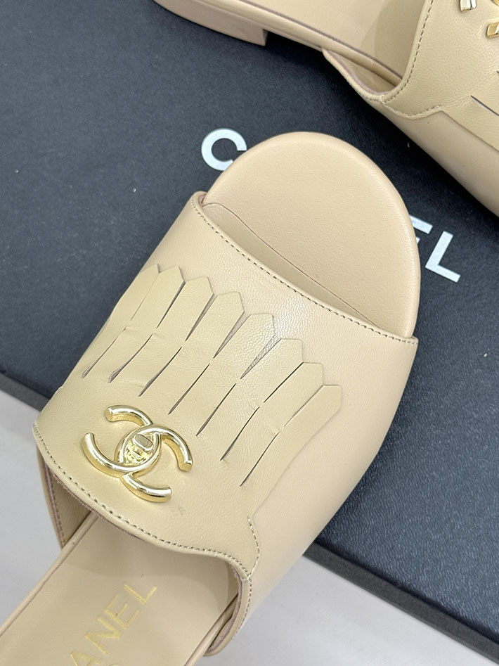 最高級シャネルスーパーコピー CHANEL ハイヒール ココマーク ミュール サンダル レザー ベージュ 2631037 シャネル ミュール サンダル - 画像 (5)
