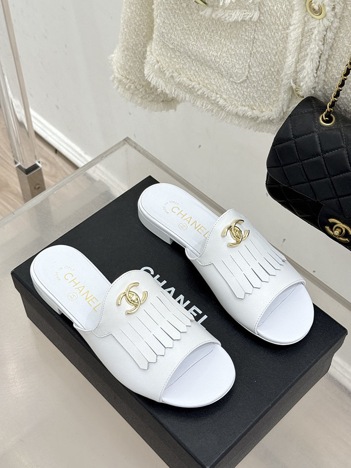最高級シャネルスーパーコピー CHANEL ハイヒール ココマーク ミュール サンダル レザー ホワイト 2631038 ミュール 可愛い ブランド - 画像 (9)
