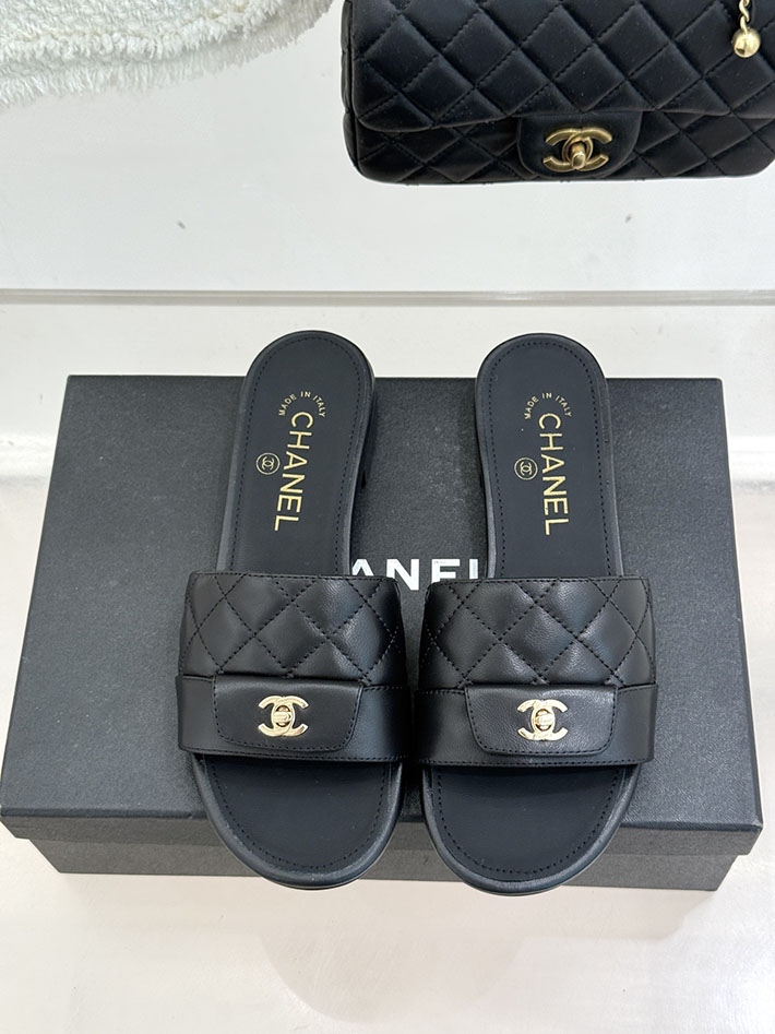 最高級シャネルスーパーコピー CHANEL マトラッセ ココマーク サンダル ミュール おしゃれ ブラック 2631046 レディース シャネル 靴 - 画像 (7)