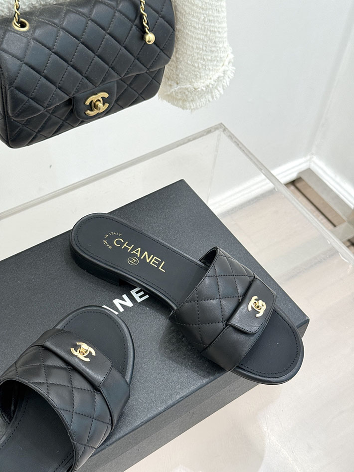 最高級シャネルスーパーコピー CHANEL マトラッセ ココマーク サンダル ミュール おしゃれ ブラック 2631046 レディース シャネル 靴 - 画像 (6)