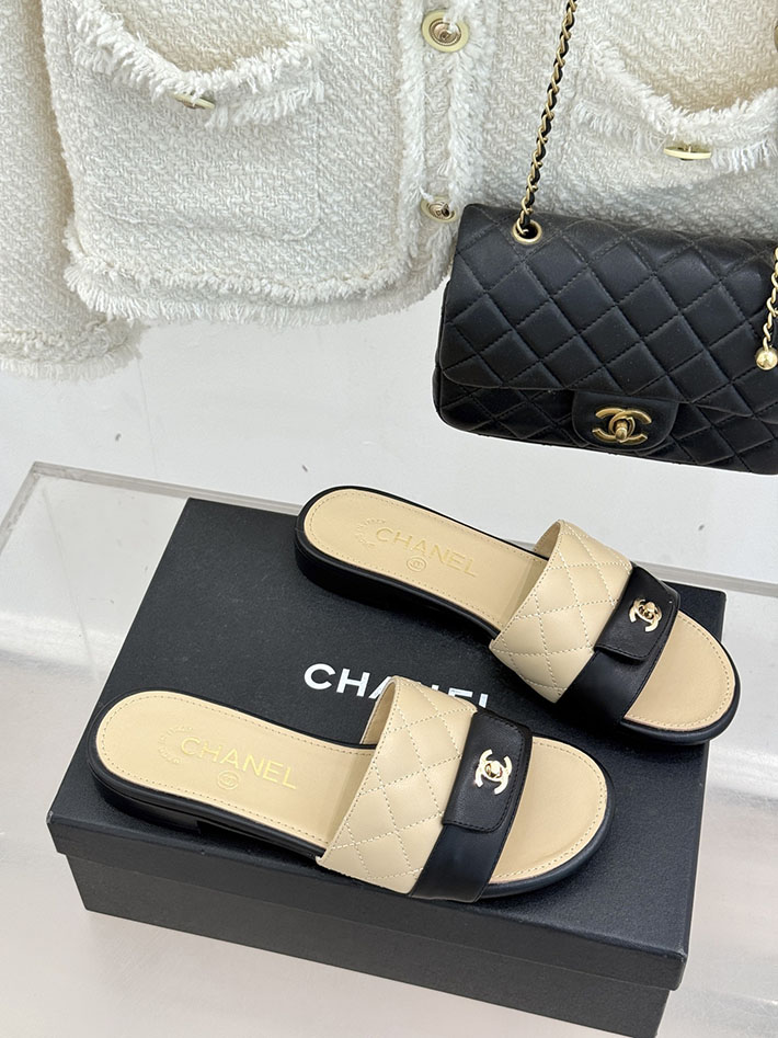 最高級シャネルスーパーコピー CHANEL マトラッセ ココマーク サンダル ミュール おしゃれ ベージュ 2631048 シャネル 靴 サンダル - 画像 (8)