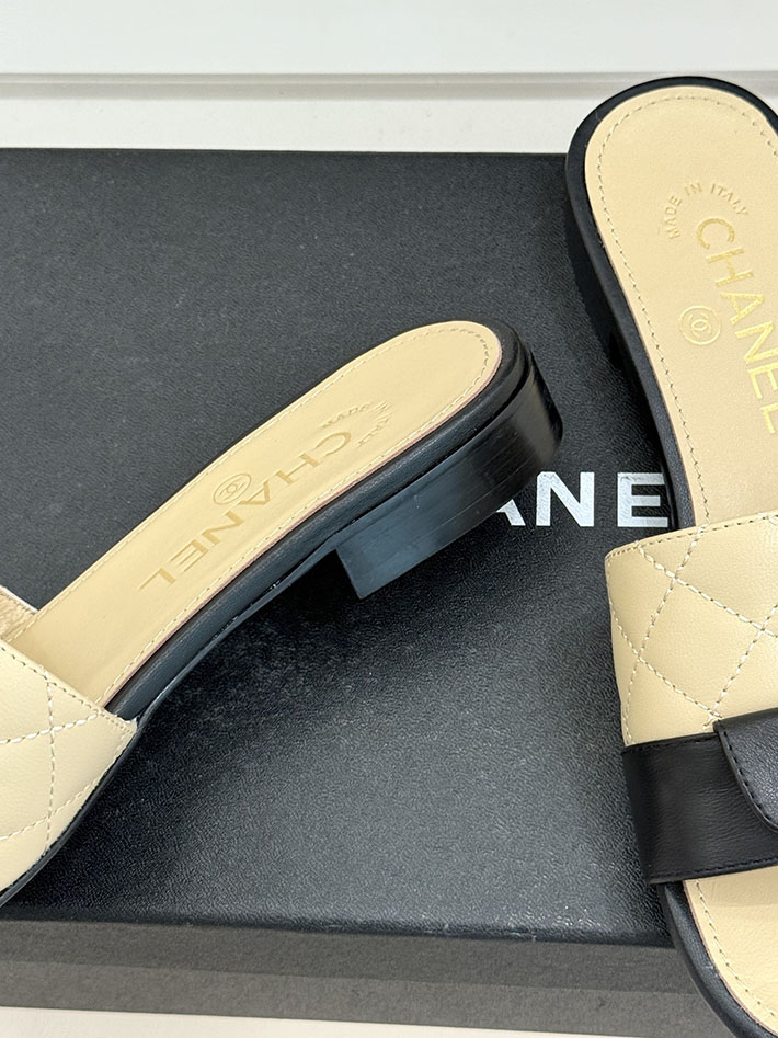 最高級シャネルスーパーコピー CHANEL マトラッセ ココマーク サンダル ミュール おしゃれ ベージュ 2631048 シャネル 靴 サンダル - 画像 (5)