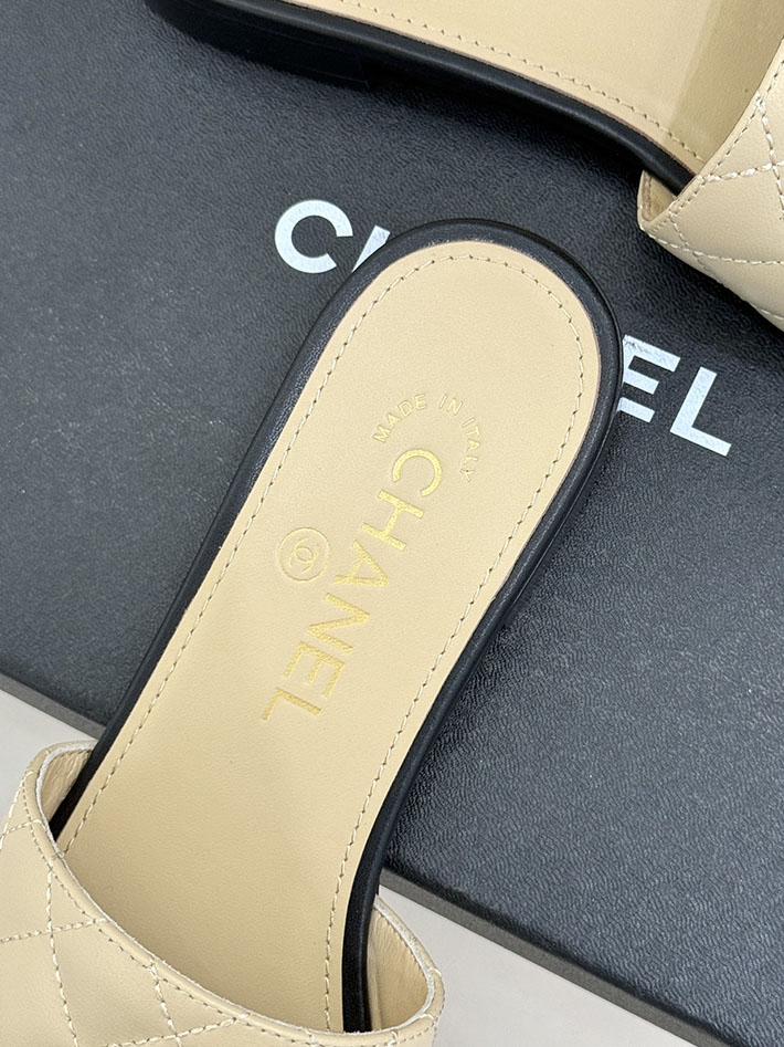 最高級シャネルスーパーコピー CHANEL マトラッセ ココマーク サンダル ミュール おしゃれ ベージュ 2631048 シャネル 靴 サンダル - 画像 (3)