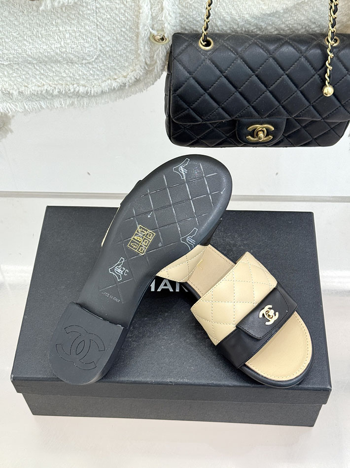 最高級シャネルスーパーコピー CHANEL マトラッセ ココマーク サンダル ミュール おしゃれ ベージュ 2631048 シャネル 靴 サンダル - 画像 (2)