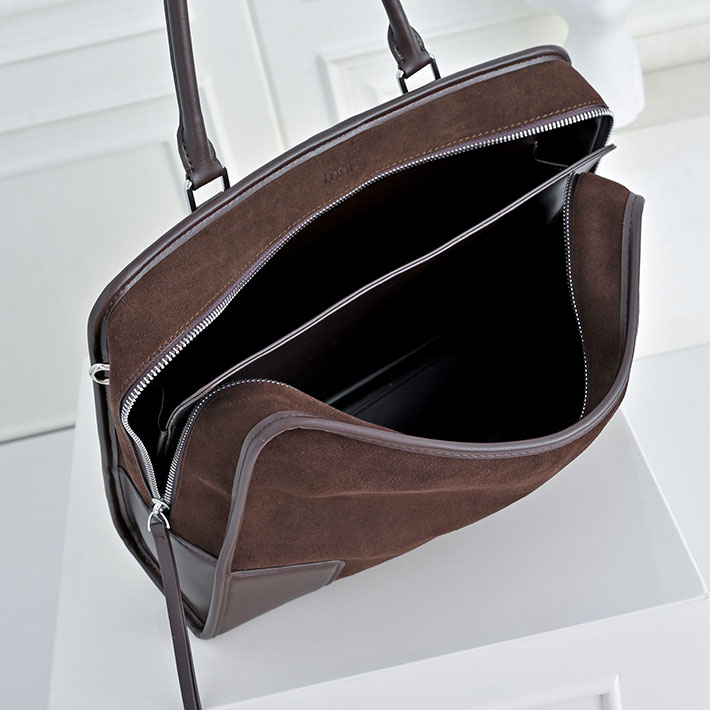 最高級ロエベスーパーコピー LOEWE アマソナ180 バッグ ラージ(スエード) ダークブラウニー A039ASRX03 0018 ロエベ アマソナ 新作 - 画像 (4)
