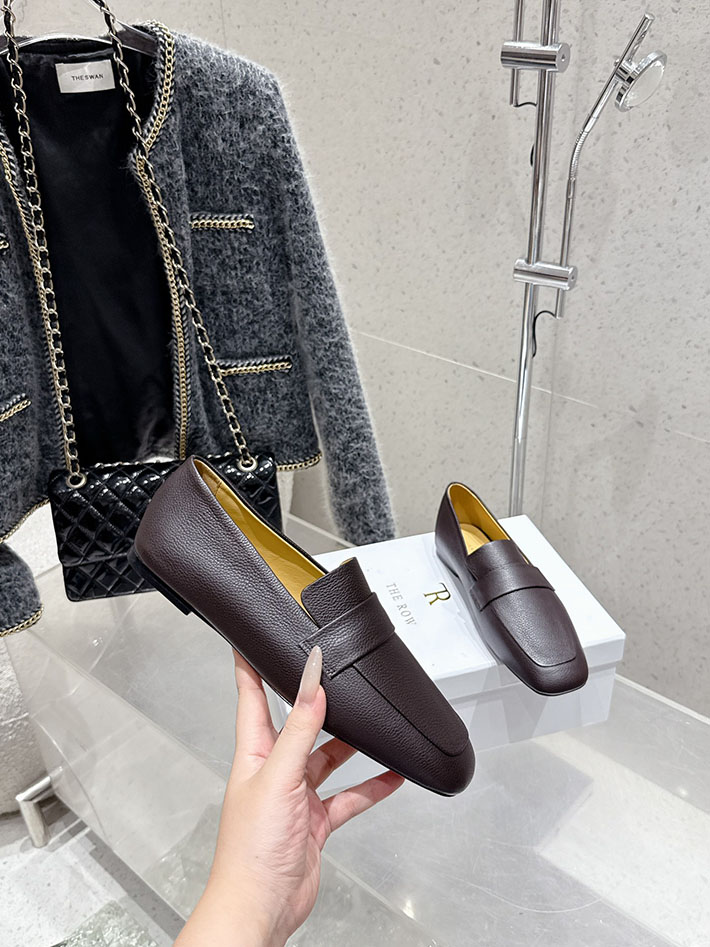 最高級ザロウスーパーコピー THE ROW Leather loafers ローファー レディース ブラック 2631142 The Row 靴 - 画像 (8)