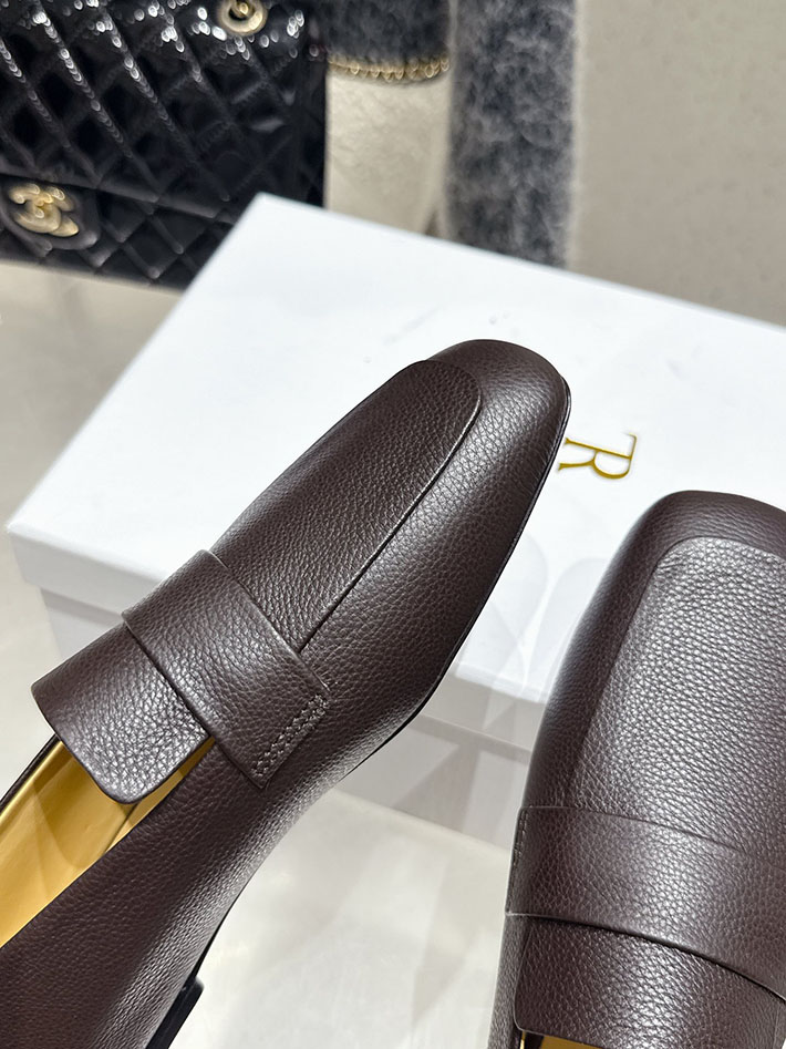 最高級ザロウスーパーコピー THE ROW Leather loafers ローファー レディース ブラック 2631142 The Row 靴 - 画像 (7)