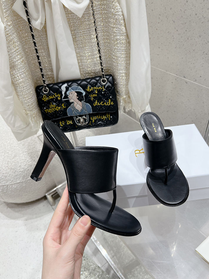最高級ザロウスーパーコピー THE ROW サンダル SIGNUM HEEL SANDAL トングサンダル ブラック 2631160 ザロウ 店舗 大阪 - 画像 (7)