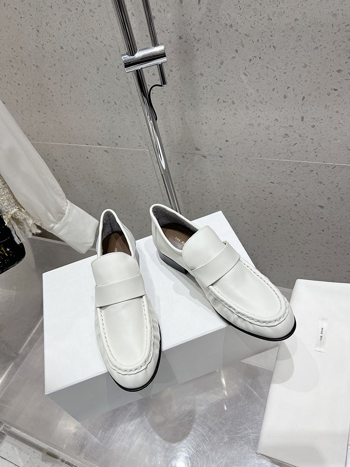 最高級ザロウスーパーコピー THE ROW Soft Loafer ナッパレザー ローファー シューズ 靴 ホワイト 2631188 THE ROW アウトレット 店舗 - 画像 (8)