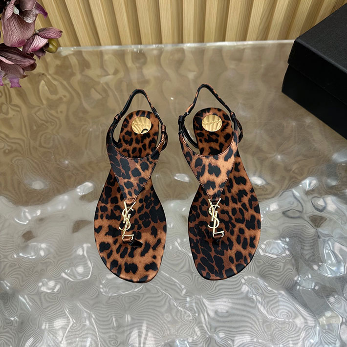 最高級サンローランスーパーコピー Saint Laurent カサンドラ サンダル レオパードグログラン レオパード 2631214 サン ローラン サンダル アウトレット - 画像 (8)