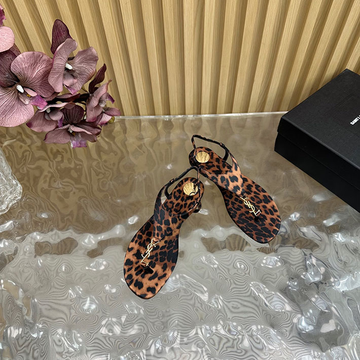 最高級サンローランスーパーコピー Saint Laurent カサンドラ サンダル レオパードグログラン レオパード 2631214 サン ローラン サンダル アウトレット - 画像 (7)