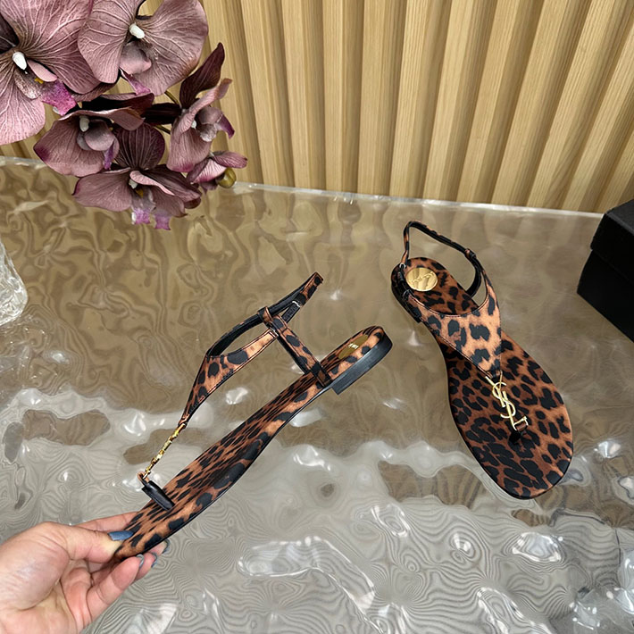 最高級サンローランスーパーコピー Saint Laurent カサンドラ サンダル レオパードグログラン レオパード 2631214 サン ローラン サンダル アウトレット - 画像 (6)