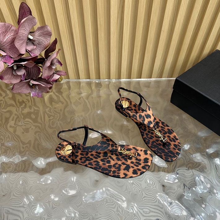 最高級サンローランスーパーコピー Saint Laurent カサンドラ サンダル レオパードグログラン レオパード 2631214 サン ローラン サンダル アウトレット - 画像 (4)