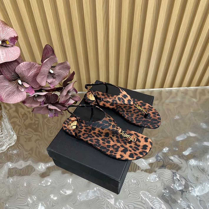 最高級サンローランスーパーコピー Saint Laurent カサンドラ サンダル レオパードグログラン レオパード 2631214 サン ローラン サンダル アウトレット - 画像 (3)
