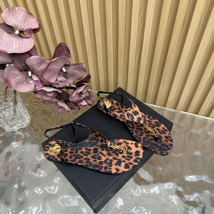 最高級サンローランスーパーコピー Saint Laurent カサンドラ サンダル レオパードグログラン レオパード 2631214 サン ローラン サンダル アウトレット - 画像 (2)